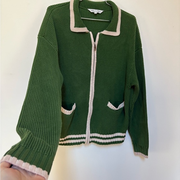 NWOT Falling Forward Knitted Sport Zip-Up Jumper Size Small - Picture 6 of 15